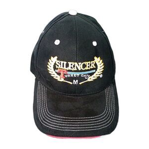 Silencer Turret Gate M Embroidered Hat Black Adjustable Strapback Cap Workwear